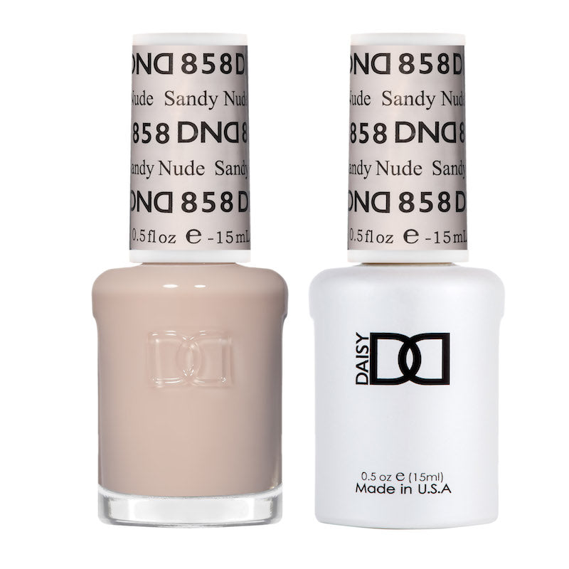 DND Matching Polish Set Gel & Lacquer 858 Sandy Nude