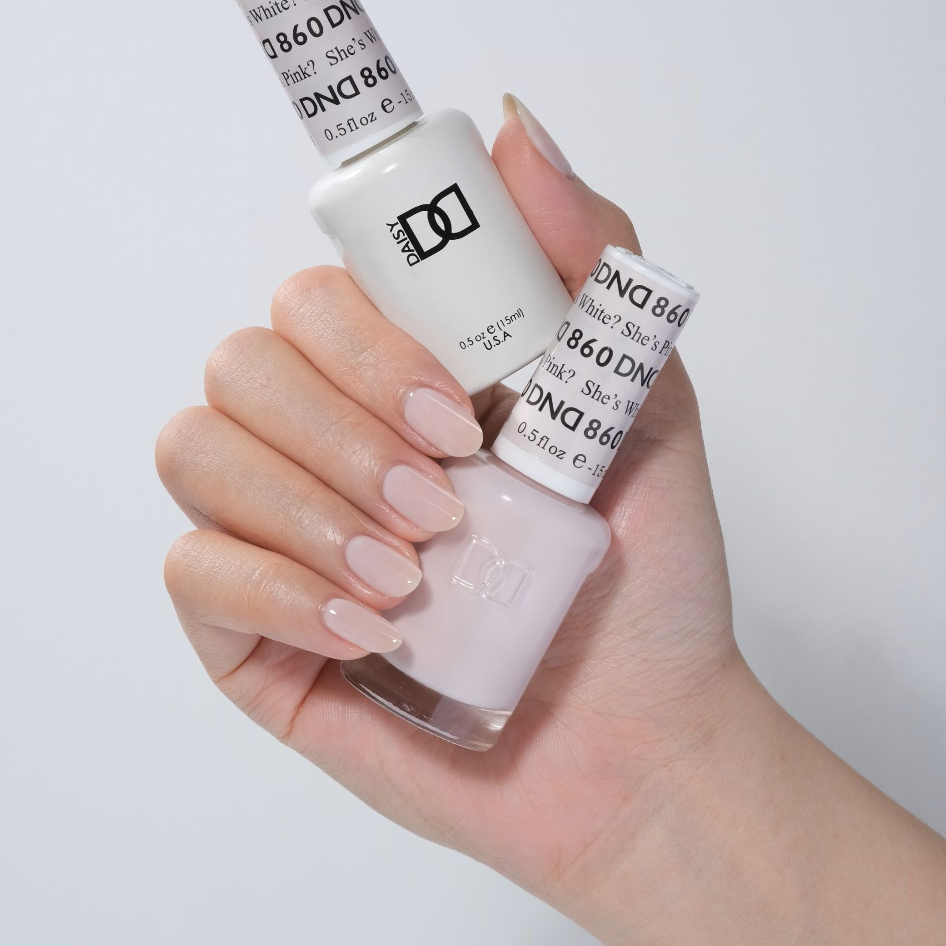 DND Matching Polish Set Gel & Lacquer 860 She's White? She's Pink?