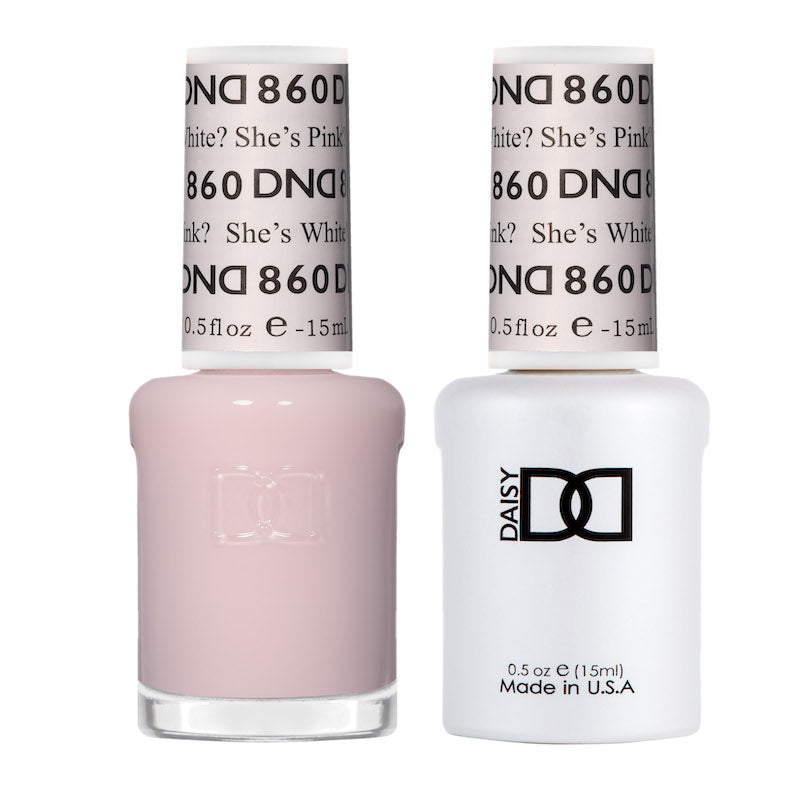 DND Matching Polish Set Gel & Lacquer 860 She's White? She's Pink?