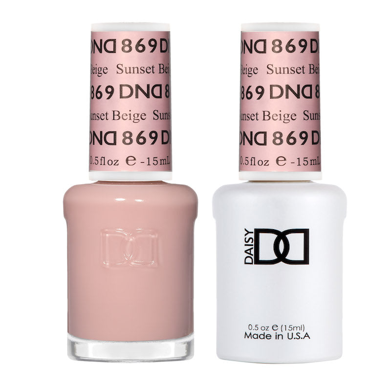 DND Matching Polish Set Gel & Lacquer 869 Sunset Beige