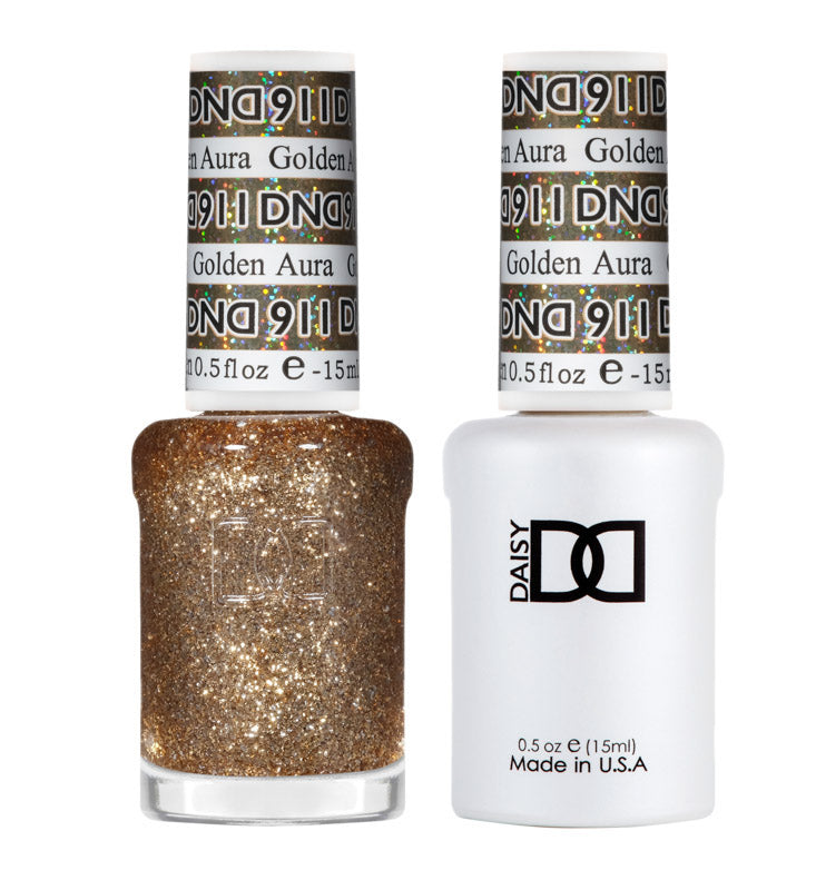 DND Matching Polish Set Gel & Lacquer 911 Golden Aura