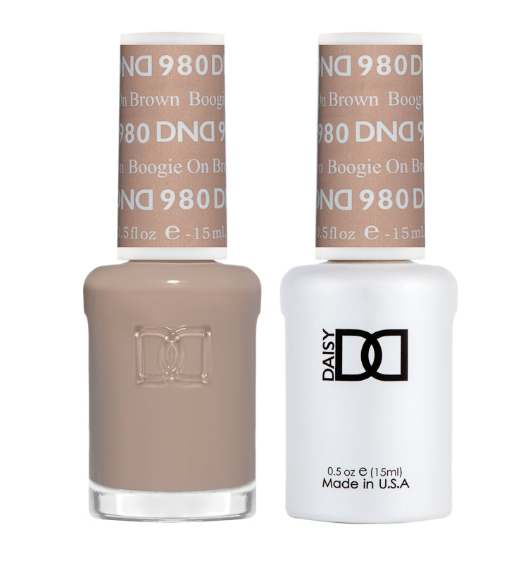 DND Matching Polish Set Gel & Lacquer 980 Boogie On Brown