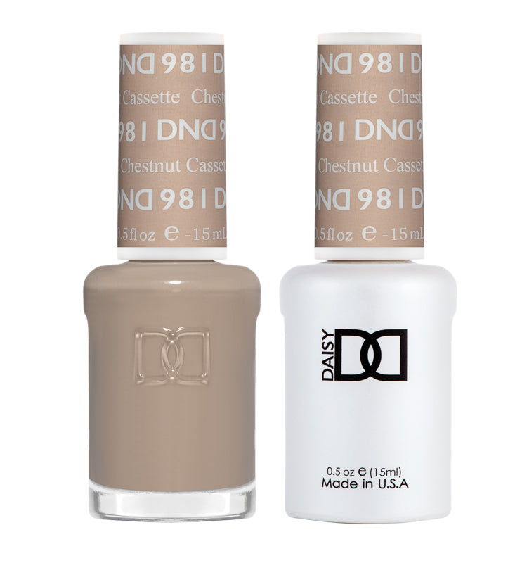 DND Matching Polish Set Gel & Lacquer 981 Chestnut Cassette