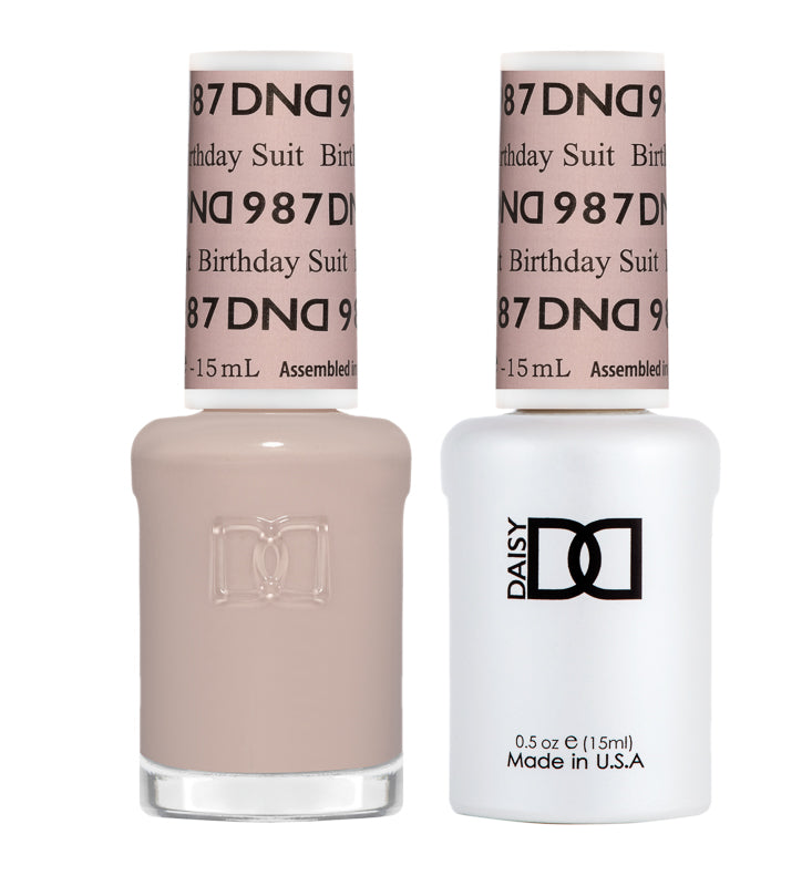 DND Matching Polish Set Gel & Lacquer 987 Birthday Suit