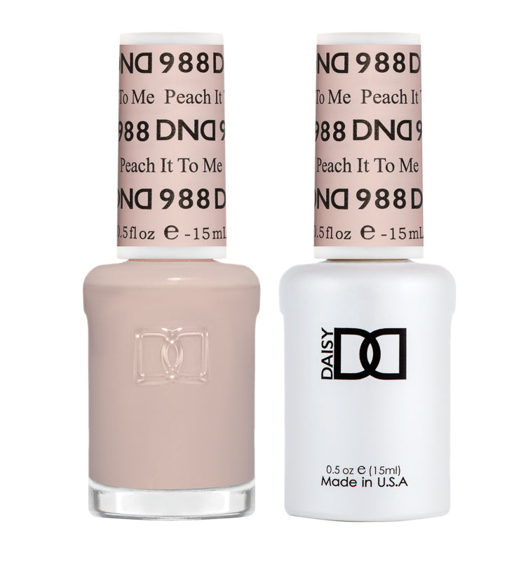 DND Matching Polish Set Gel & Lacquer 988 Peach It To Me