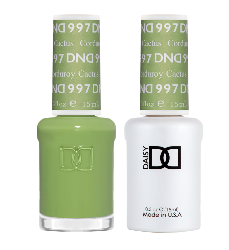 DND Matching Polish Set Gel & Lacquer 997 Corduroy Cactus