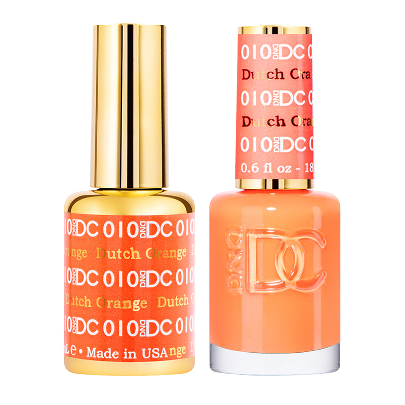 DND DC Matching Polish Set Gel & Lacquer #10 Dutch Orange