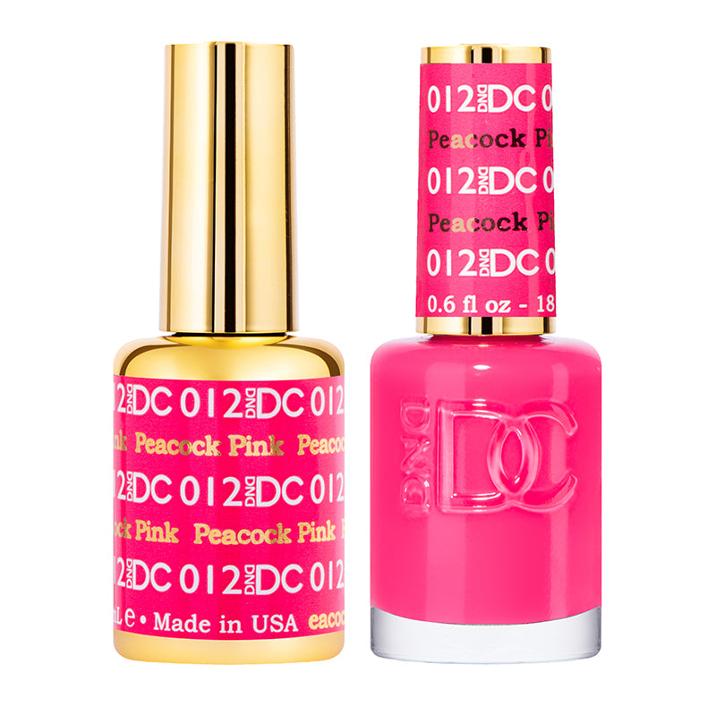 DND DC Matching Polish Set Gel & Lacquer #12 Peacock Pink