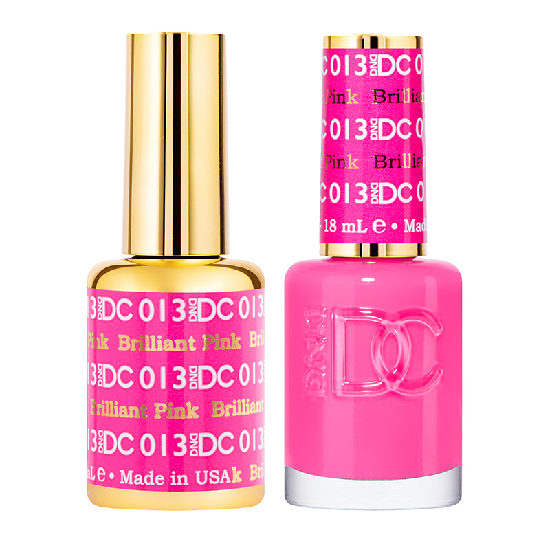 DND DC Matching Polish Set Gel & Lacquer #13 Brilliant Pink