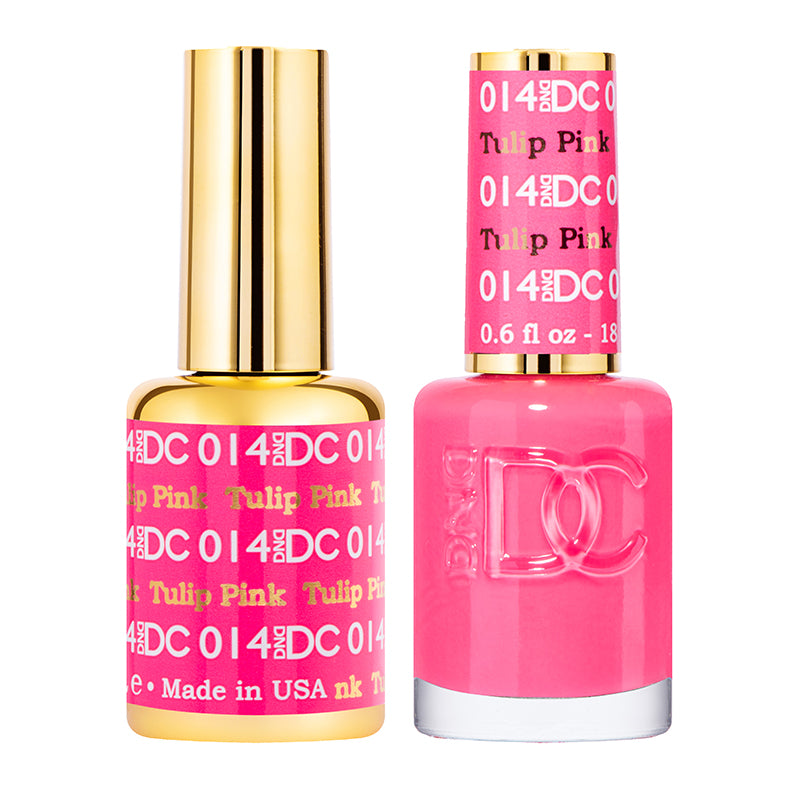 DND DC Matching Polish Set Gel & Lacquer #14 Tulip Pink