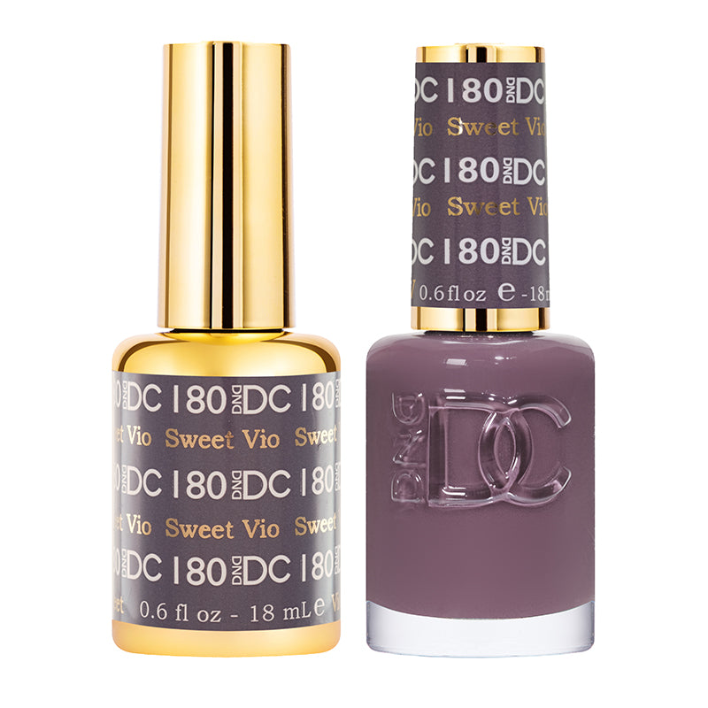 DND DC Matching Polish Set Gel & Lacquer #180 Sweet Violet