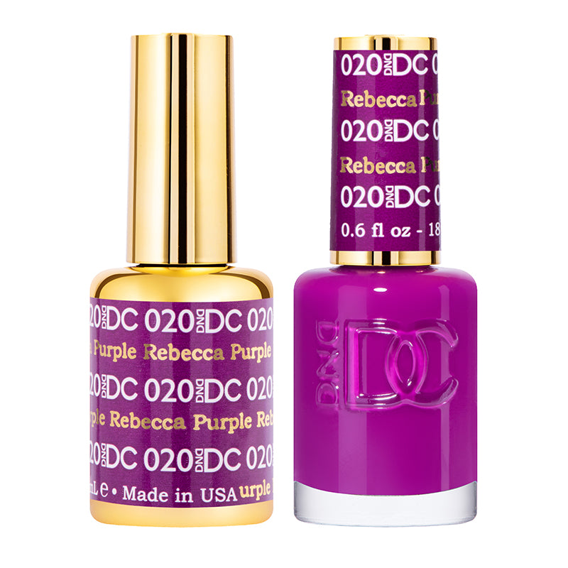 DND DC Matching Polish Set Gel & Lacquer #20 Rebecca Purple