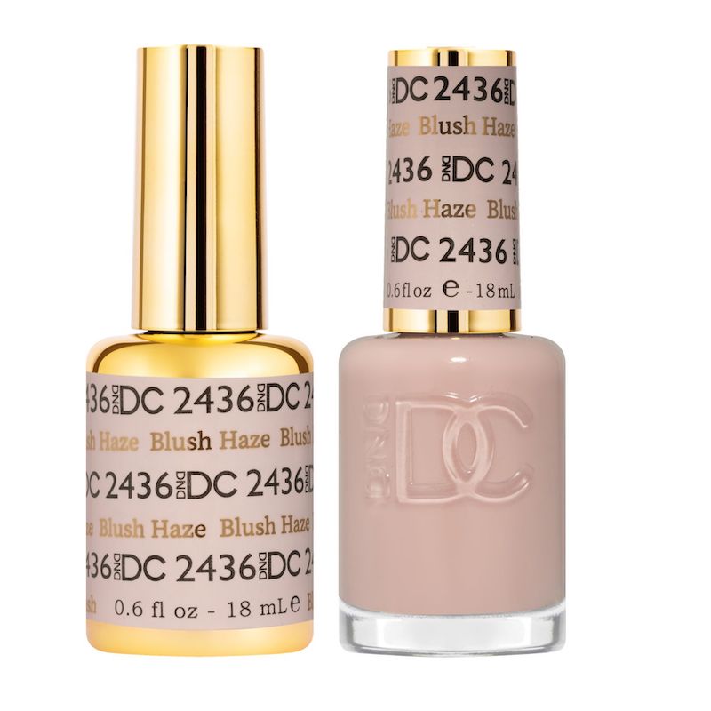 DND DC Matching Polish Set Gel & Lacquer #2436 Blush Haze