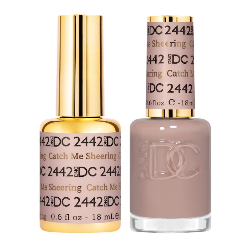 DND DC Matching Polish Set Gel & Lacquer #2442 Catch Me Sheering