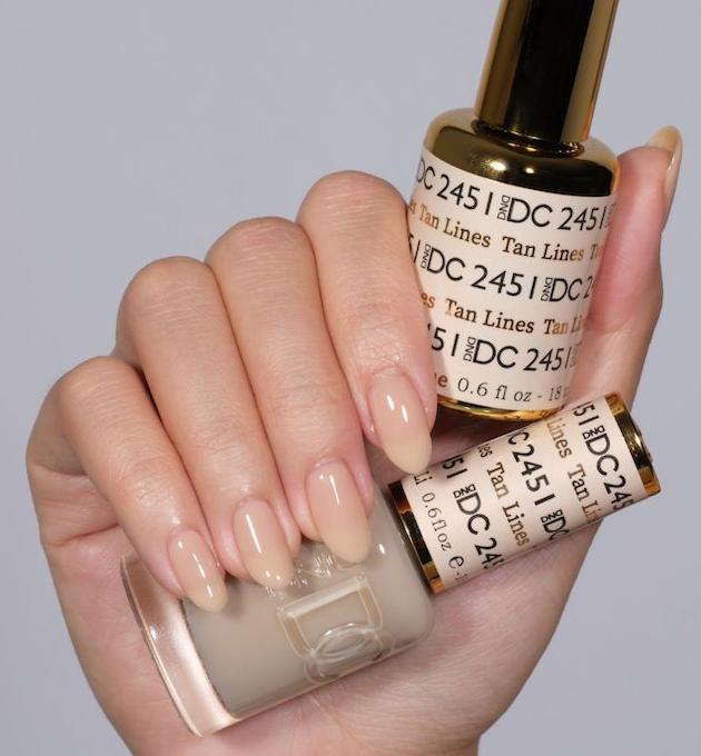 DND DC Matching Polish Set Gel & Lacquer #2451 Tan Lines