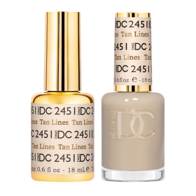 DND DC Matching Polish Set Gel & Lacquer #2451 Tan Lines