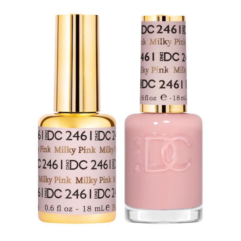 DND DC Matching Polish Set Gel & Lacquer #2461 Milky Pink