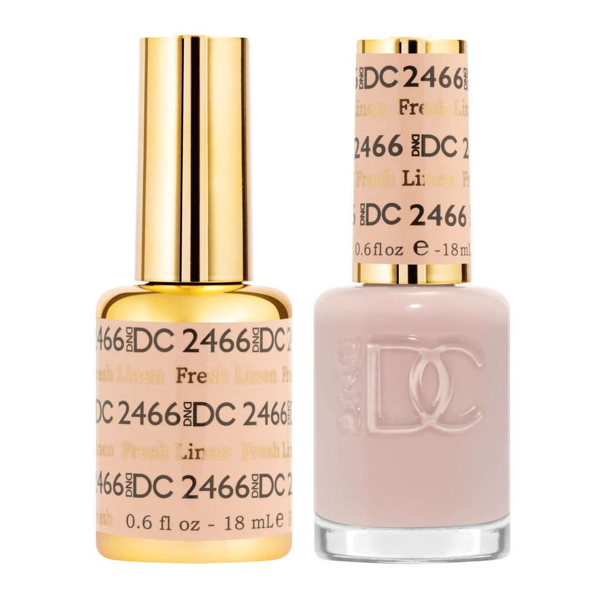 DND DC Matching Polish Set Gel & Lacquer #2466 Fresh Linen