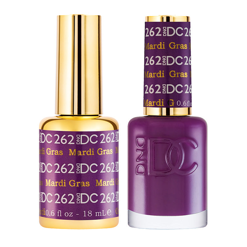 DND DC Matching Polish Set Gel & Lacquer #262 Mardi Gras