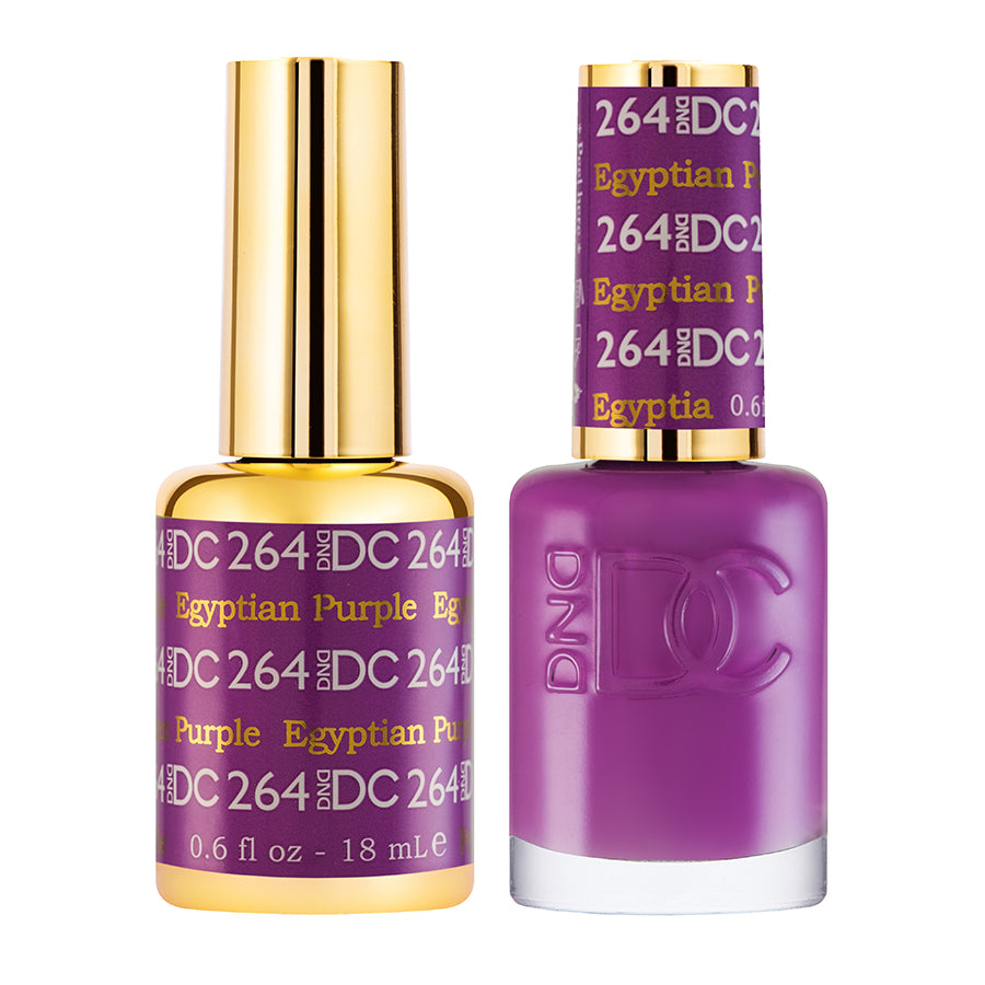 DND DC Matching Polish Set Gel & Lacquer #264 Egyptian Purple