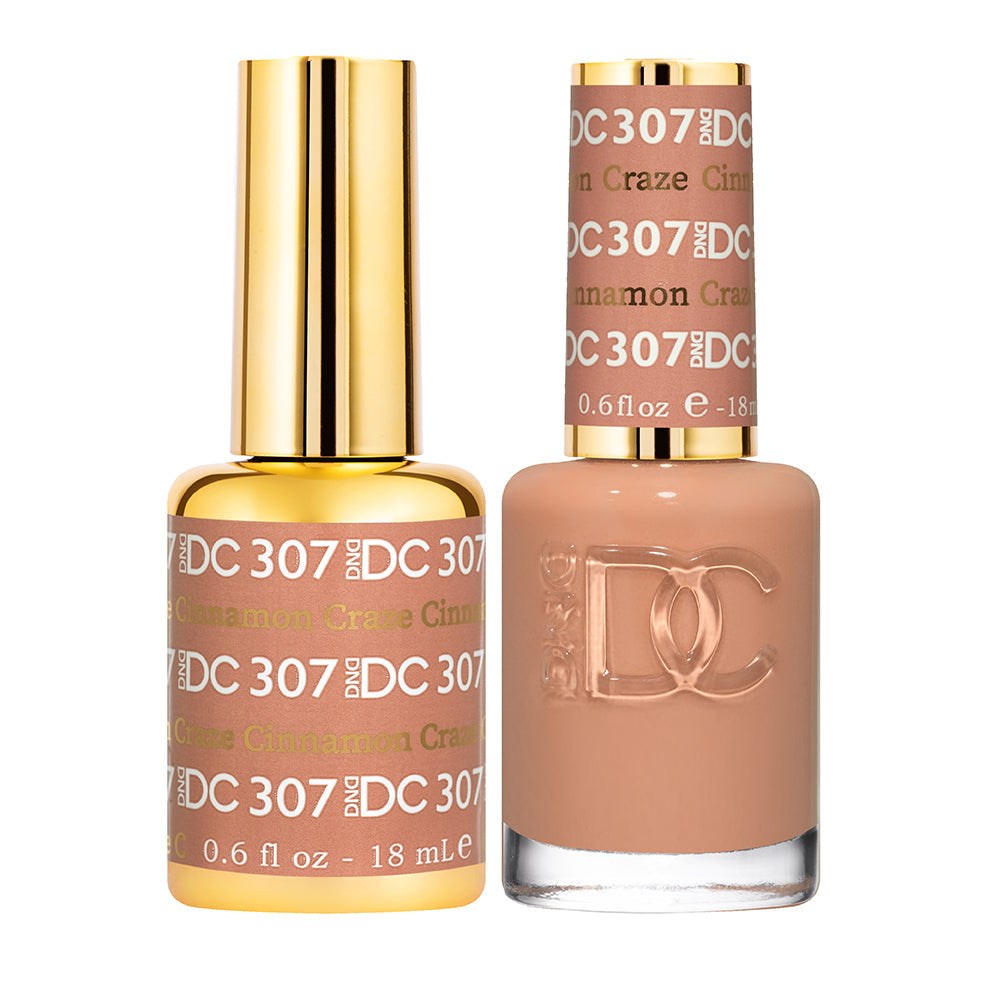 DND DC Matching Polish Set Gel & Lacquer #307 Cinnamon Craze