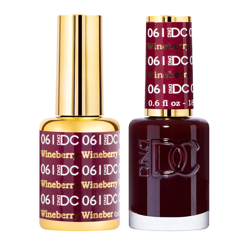 DND DC Matching Polish Set Gel & Lacquer #61 Wineberry