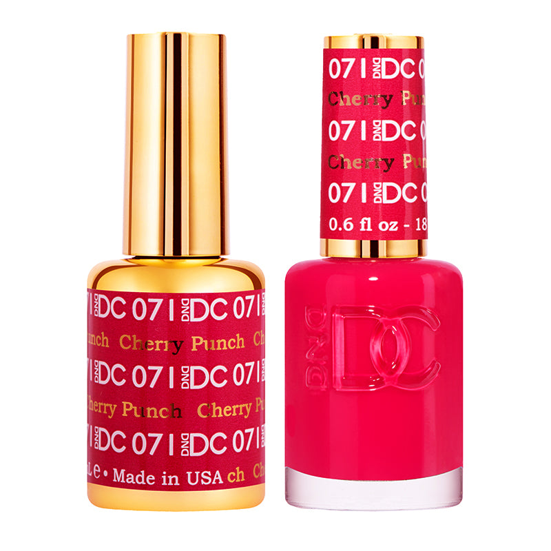 DND DC Matching Polish Set Gel & Lacquer #71 Cherry Punch