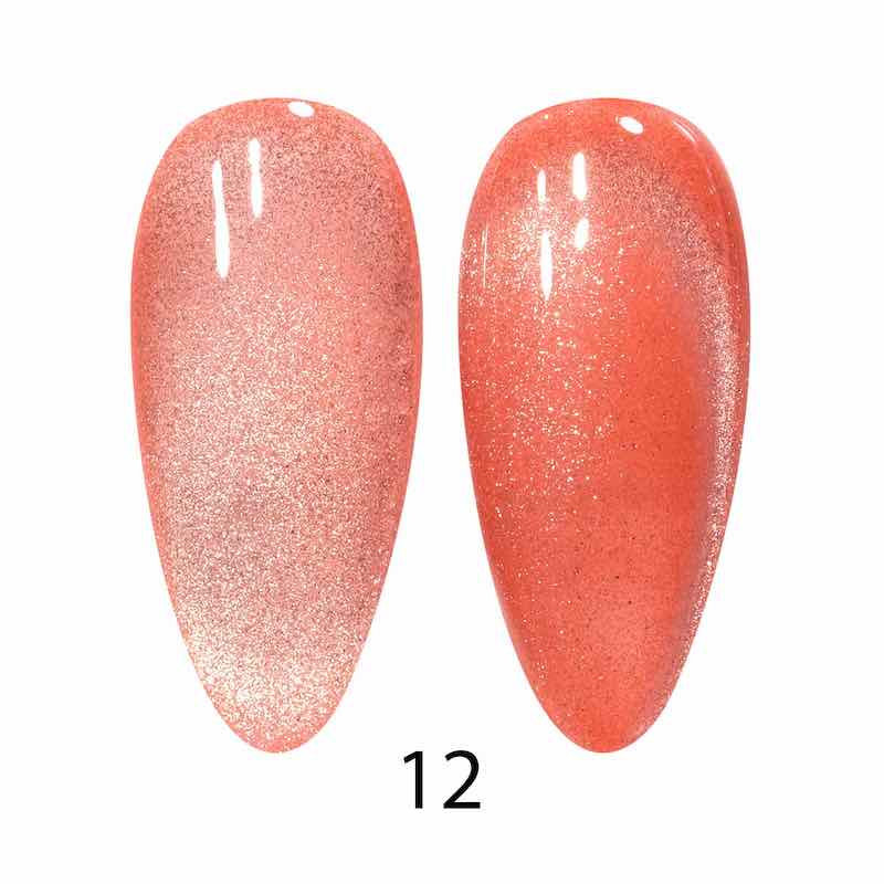 DND DC Cat Eye 9D Gel Polish  #12 Coral Ice