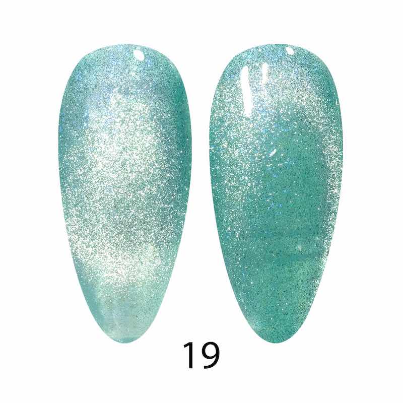 DND DC Cat Eye 9D Gel Polish  #19 Aqua Freckles