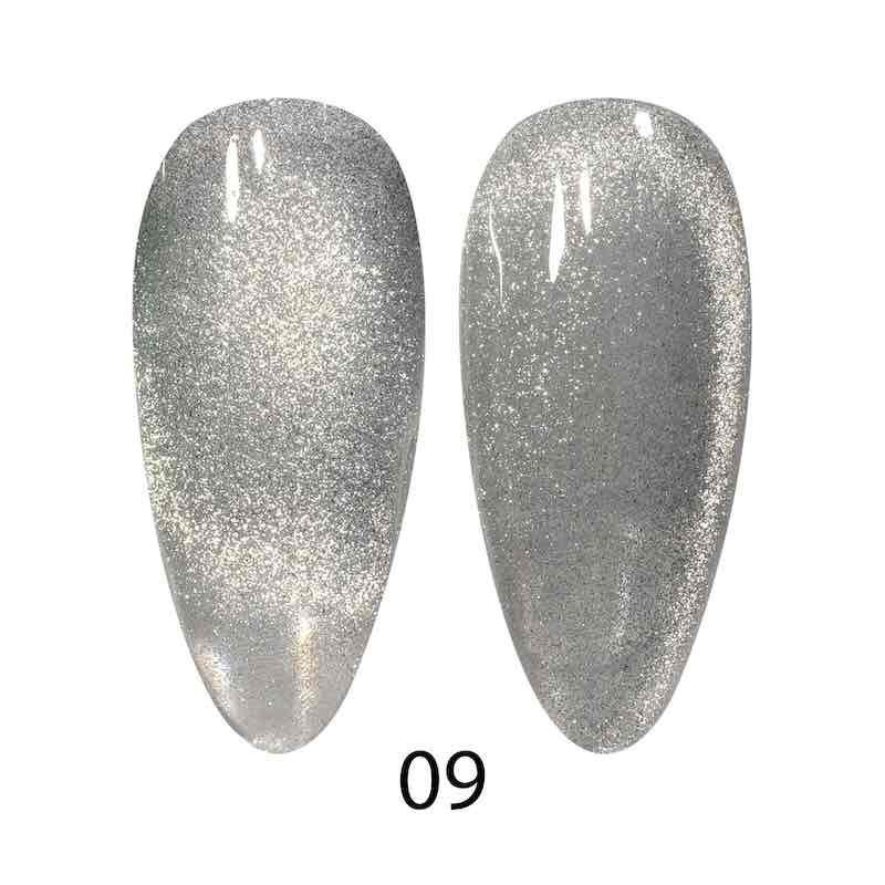 DND DC Cat Eye 9D Gel Polish  #09 Silver Lynx