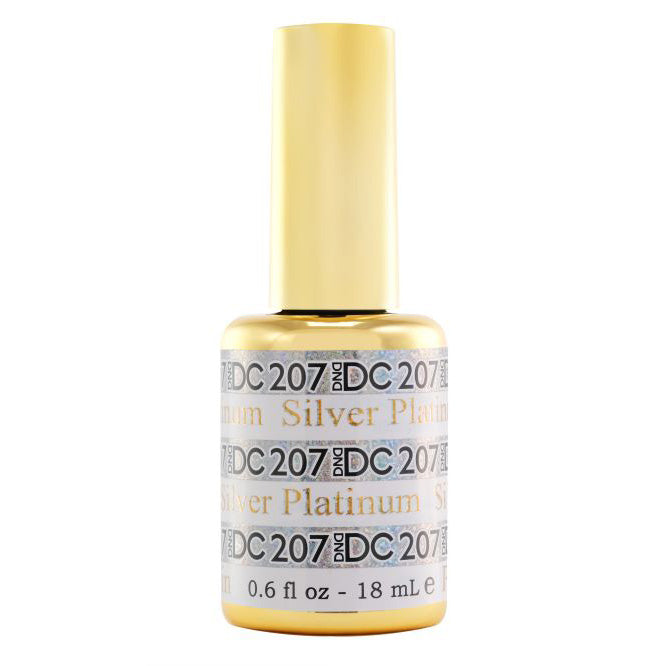 DND DC Soak-off Gel Polish #207 Silver 0.6 oz