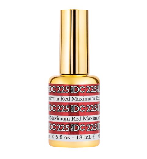 DND DC Soak-off Gel Polish #225 Maximum Red 0.6 oz