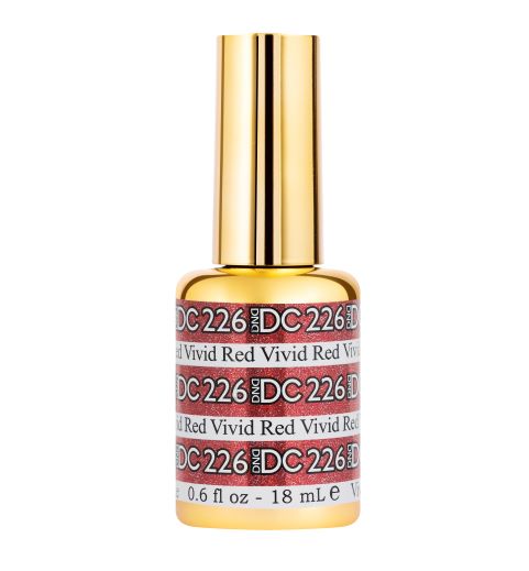 DND DC Soak-off Gel Polish #226 Vivid Red 0.6 oz