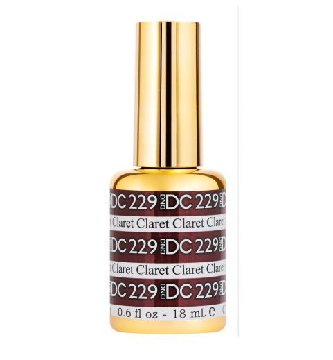 DND DC Soak-off Gel Polish #229 Claret 0.6 oz