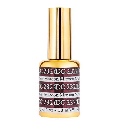 DND DC Soak-off Gel Polish #232 Maroon 0.6 oz