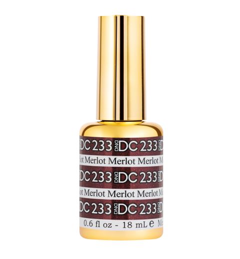 DND DC Soak-off Gel Polish #233 Merlot 0.6 oz