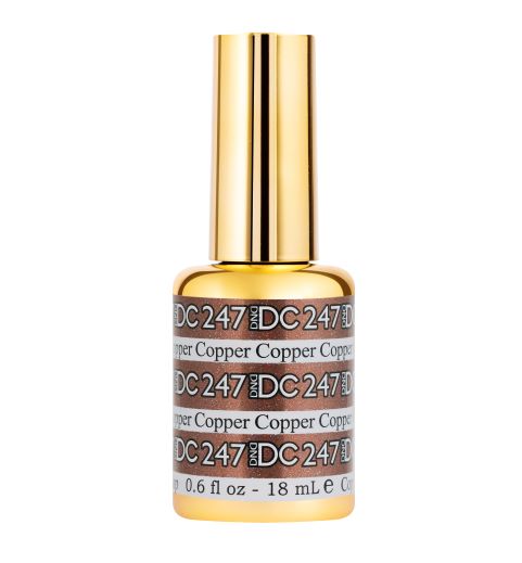 DND DC Soak-off Gel Polish #247 Copper 0.6 oz