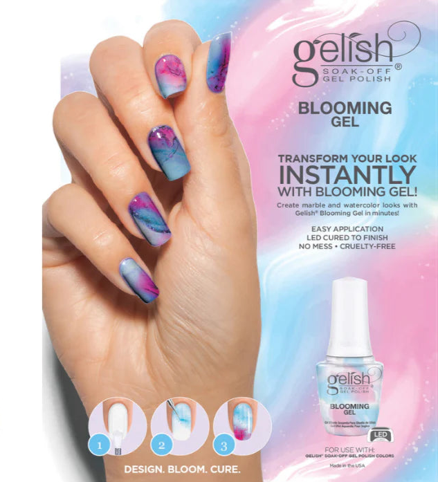 Gelish Blooming Gel Polish Marble Nail Design Coat 0.5 FL OZ 15ml