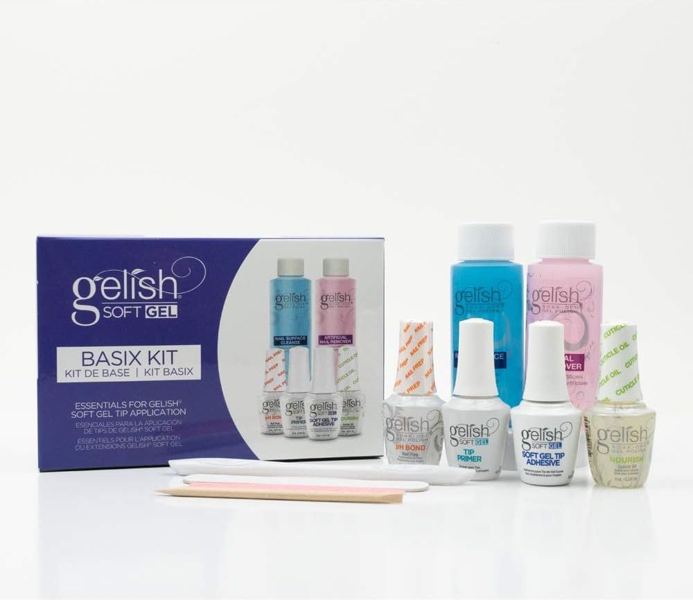 Gelish Soft Gel Mini Basix Kit Start Up Set, Soft Gel Tips