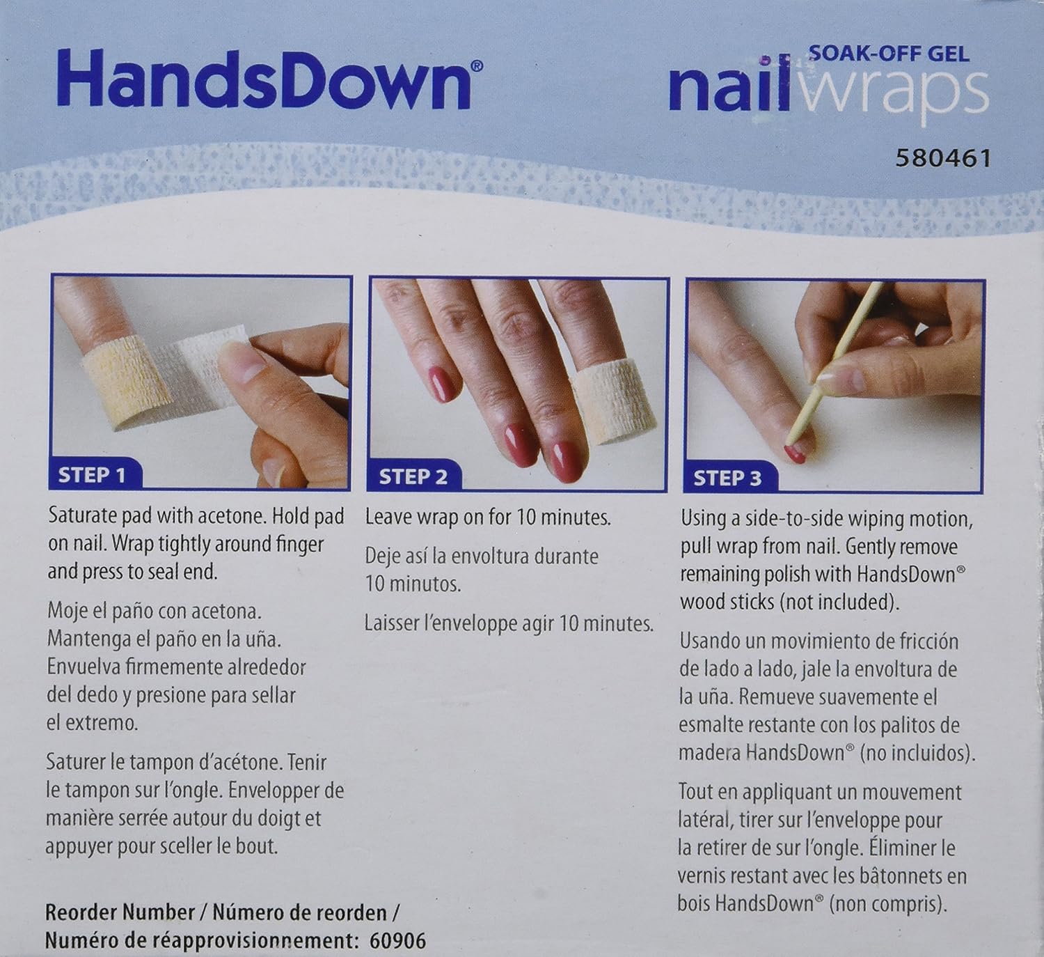 Graham Handsdown Soak-Off Gel Nail Wraps, 100 Count