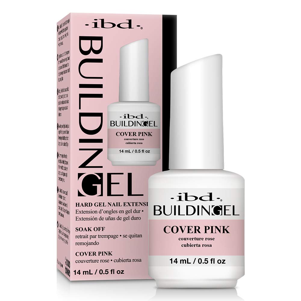 IBD Building Gel Hard Gel Nail Extension Cover Pink 0.5 oz