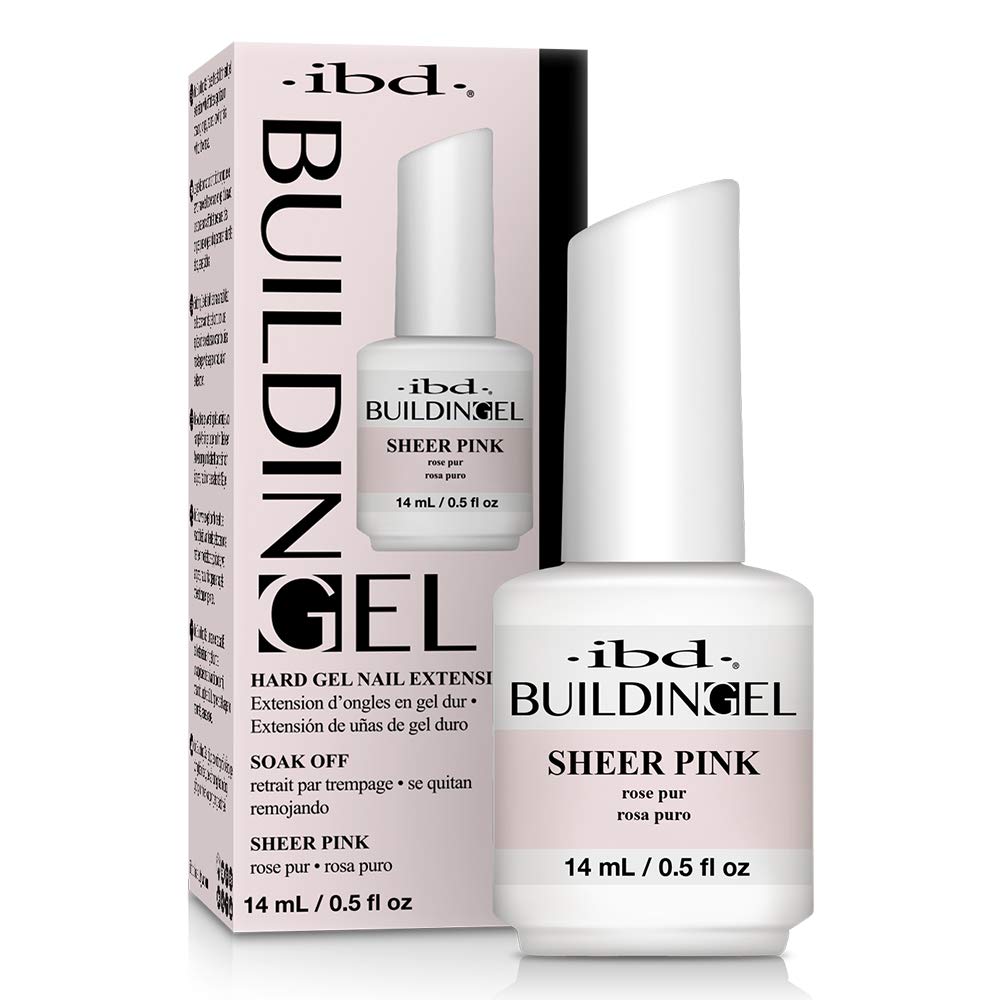 IBD Building Gel Hard Gel Nail Extension Sheer Pink 0.5 oz