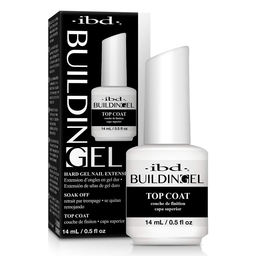 IBD Building Gel Hard Gel Nail Extension Top Coat 0.5 oz