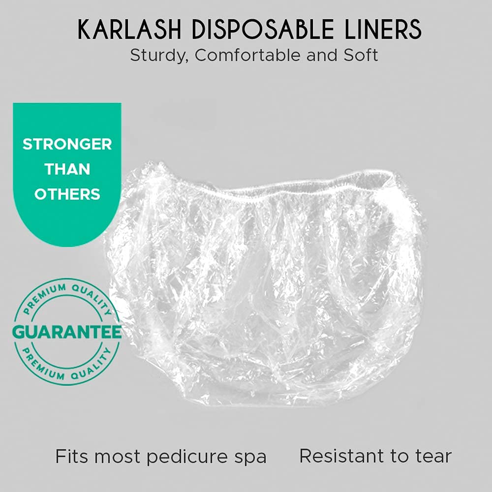 Disposable Pedicure Liners 200 pcs/case, One size fits all, Premium Quality perfect for Pedicure Spa, Foot Baths, Foot Spa