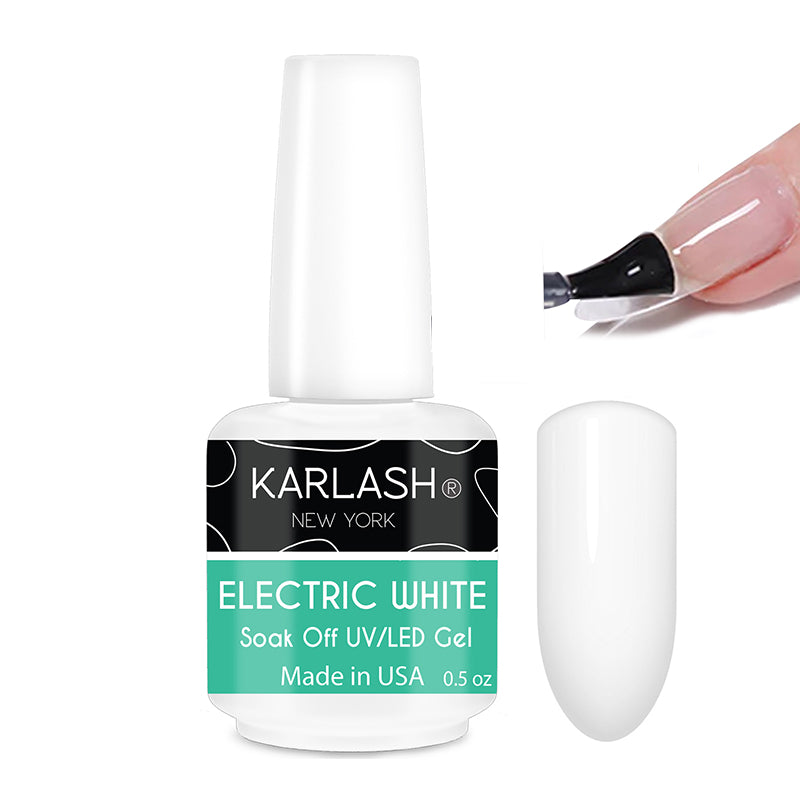 Karlash Soak Off UV/LED Gel Polish 0.5 oz Electric White