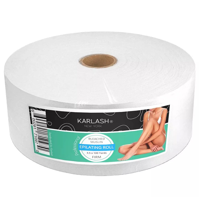 Karlash Premium Muslin Epilating Waxing Roll Hard 3.5 x 100 yrd