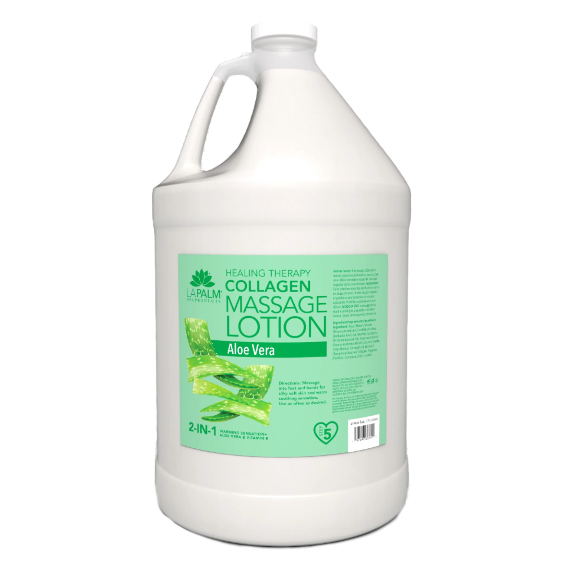 La Palm Healing Therapy Collagen Massage Lotion Aloe Vera (1 Gallon)