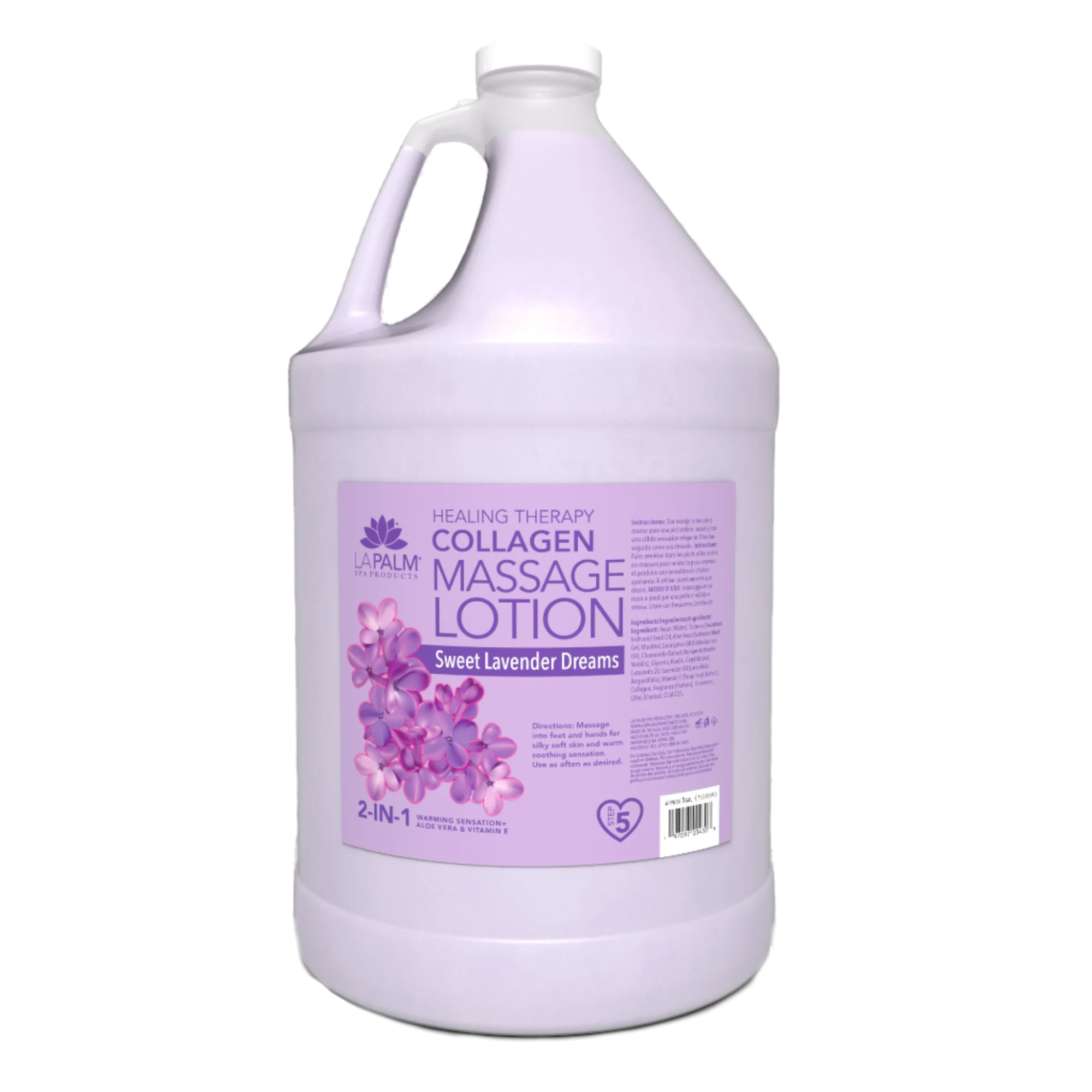 La Palm Healing Therapy Collagen Massage Lotion Sweet Lavender Dreams (1 Gallon)