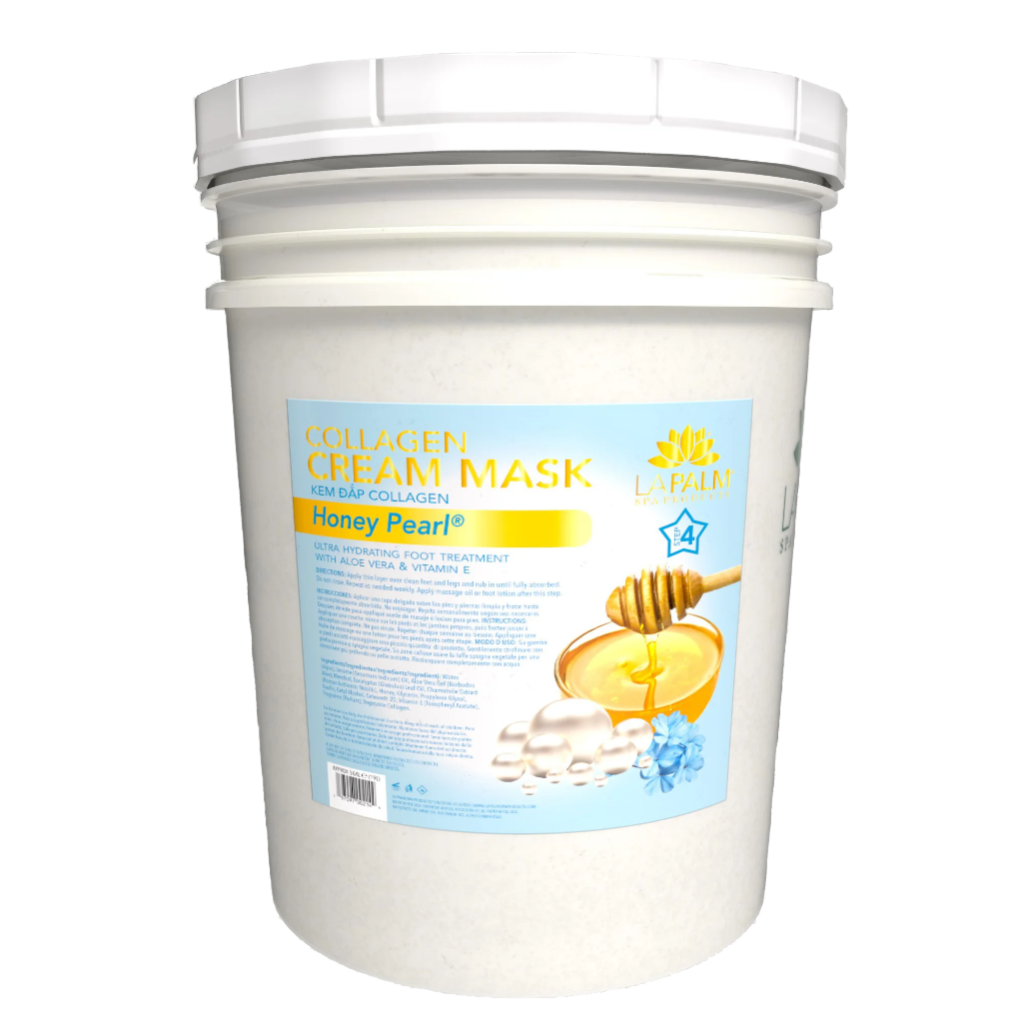 La Palm Collagen Cream Mask Honey Pearl Bucket (5 gallon size)