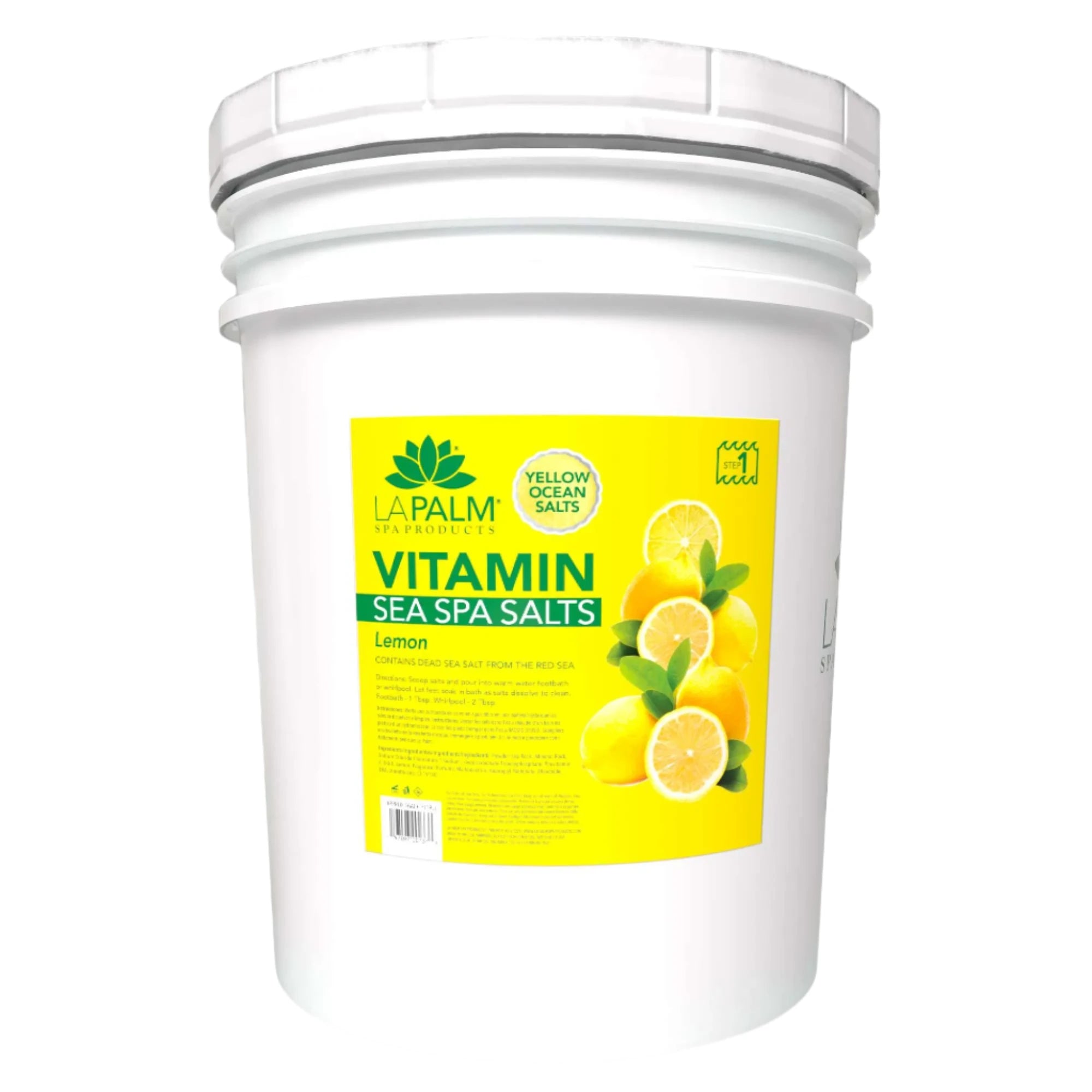 La Palm Sea Spa Salts Lemon Bucket (5 gallon size)